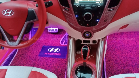 Thảm lót sàn ô tô 5D 6D Hyundai Veloster giá gốc tại xưởng